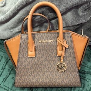Michael Kors Tan and Brown Satchel